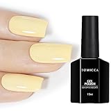 TOMICCA UV Nagellack Pastel, 15ml Macaroon Gelb Gel...