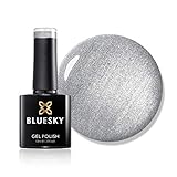 Bluesky Gel-Nagellack, Frühlingskollektion 2021, Move With Grace Ss2110, 10 ml, silberfraben, Metallic, Shimmer (Aushärtung unter UV-/LED-Lampe erforderlich)