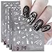 JMEOWIO Nagelsticker Halloween 9 Blatt Nail Art Sticker...