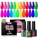 UR SUGAR UV Nagellack Neon 12Farben Gel Nagellack Set Blau...