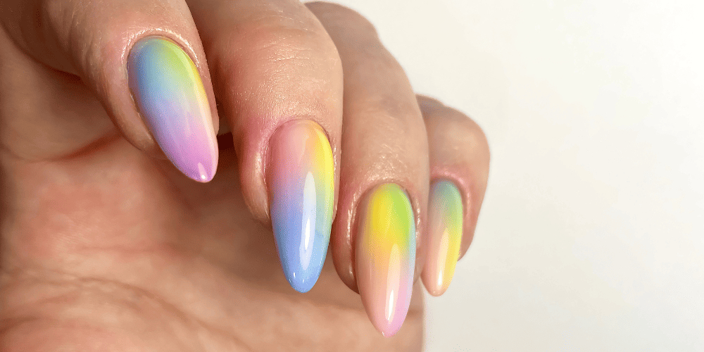 Ombre Spring nails